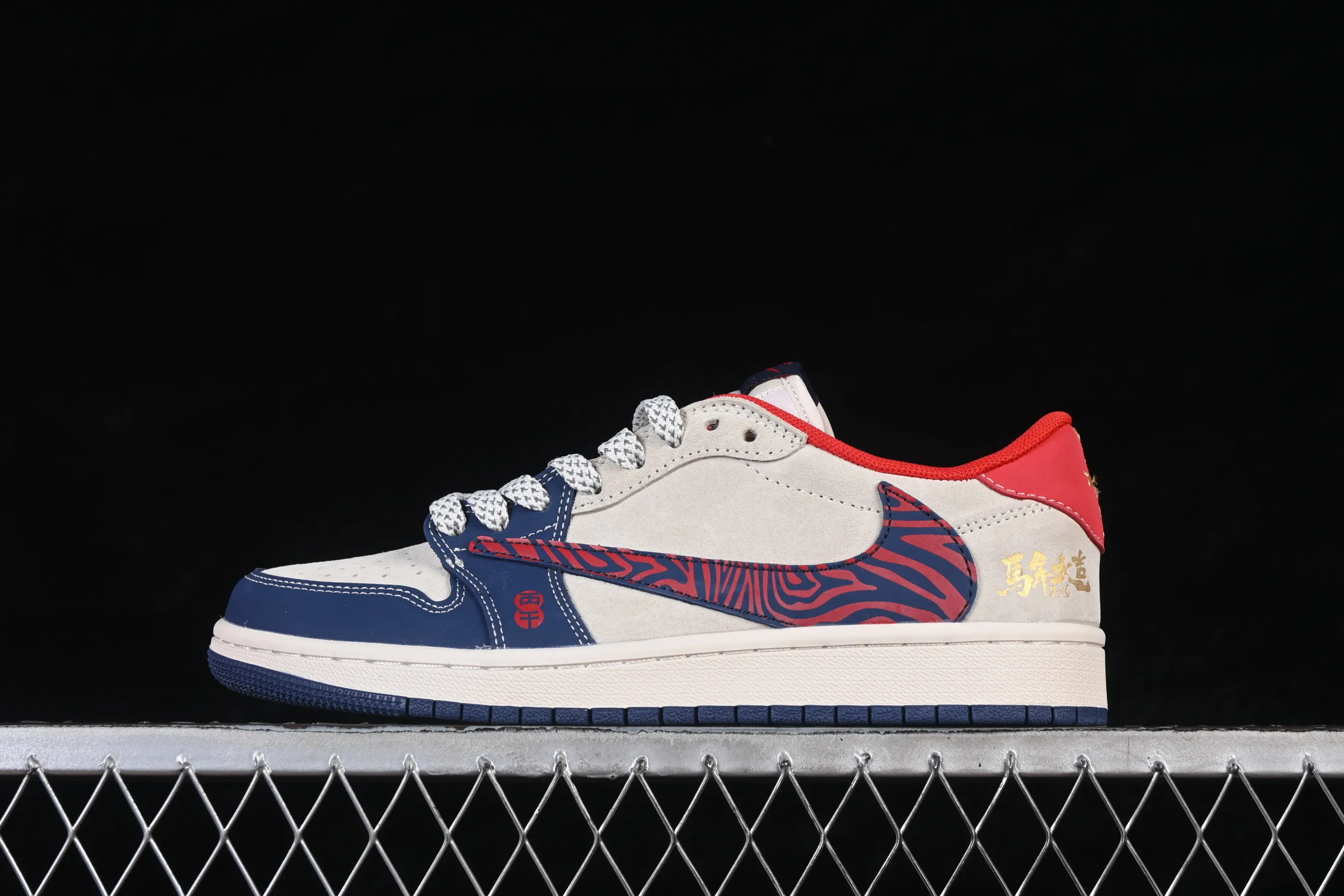 All categories Air Jordan Jordan series basketball shoes Air Jordan 1 Low High-end customized low-top sneakers Air Jordan 1 Low AJ1 Joe 1 Year of the Horse limited edition Good luck in the Year of the Horse High-end customized low-top retro basketball shoes JJ2508-102